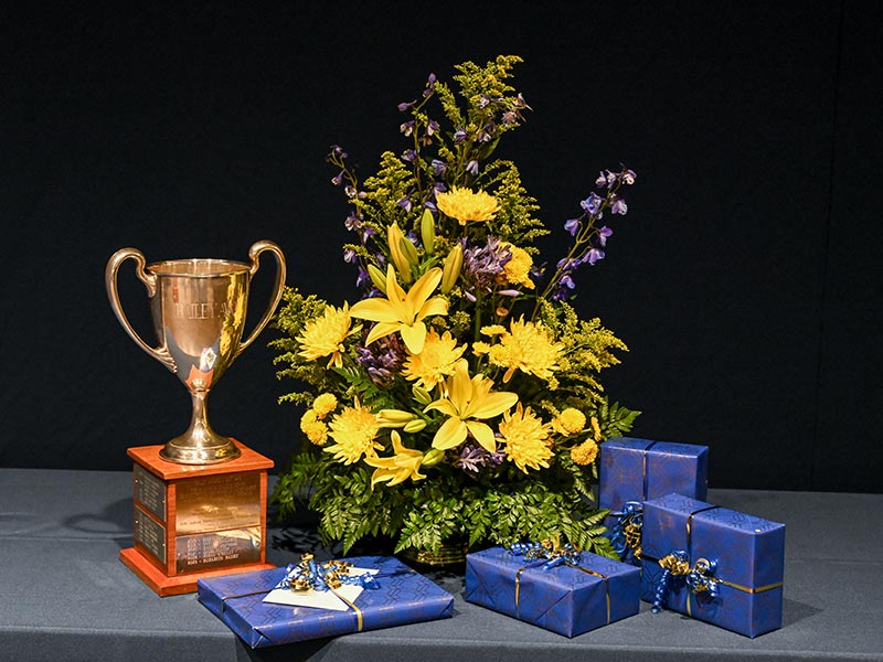 photo of the Loving Cup prize at the Bailey Oratorical