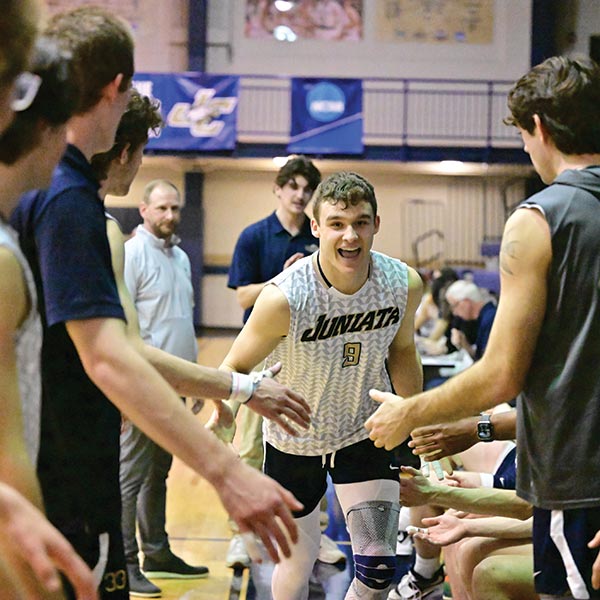 photo of men's volleyball game