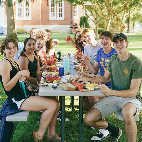 photo of students at lobsterfest