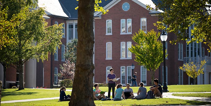 class on the quad